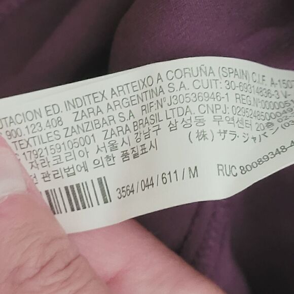 New Zara Belted Skort in Purple Size Medium - Picture 10 of 10